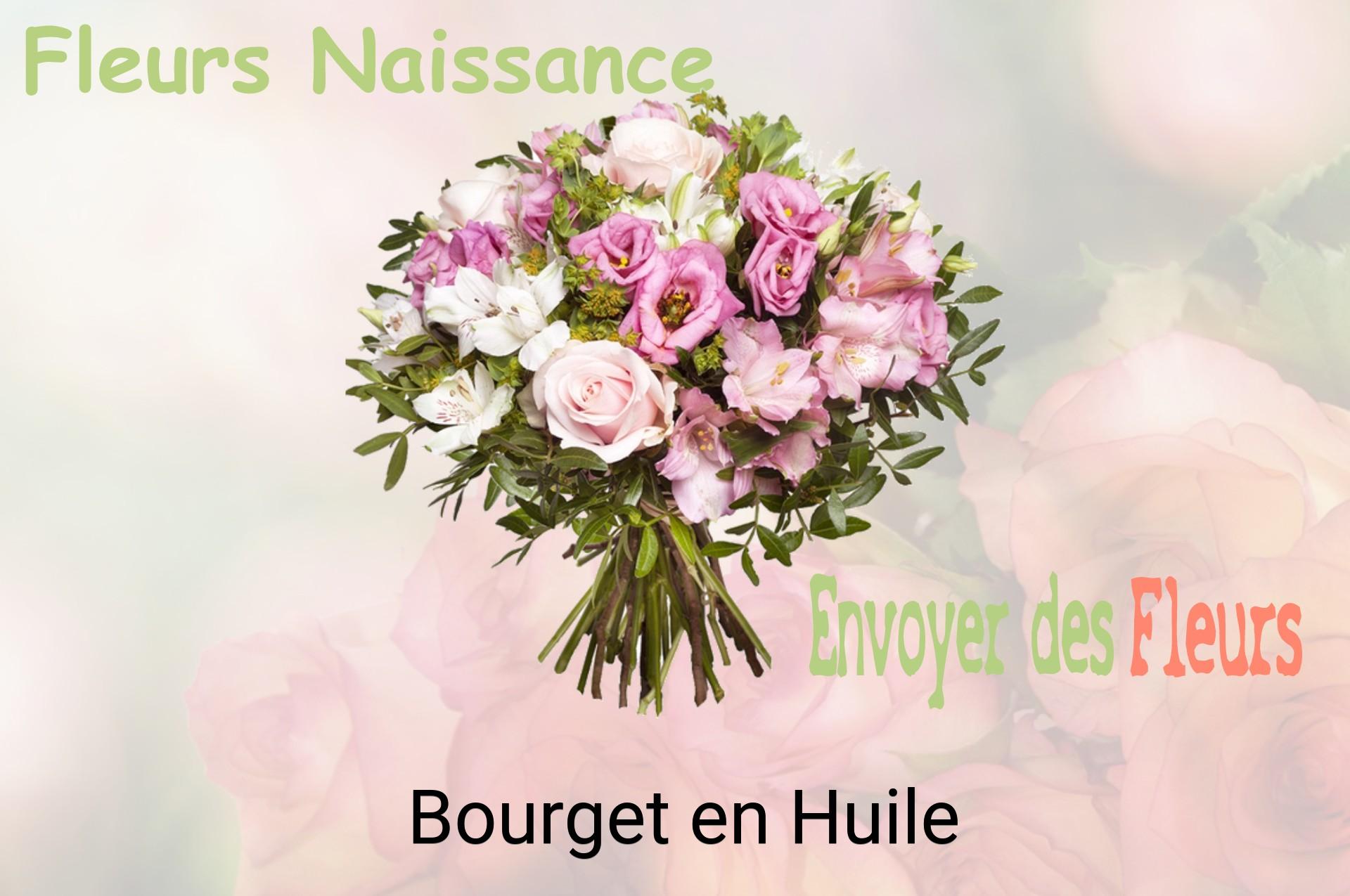 Bouquet de fleurs de naissance livré à Bourget-en-Huile